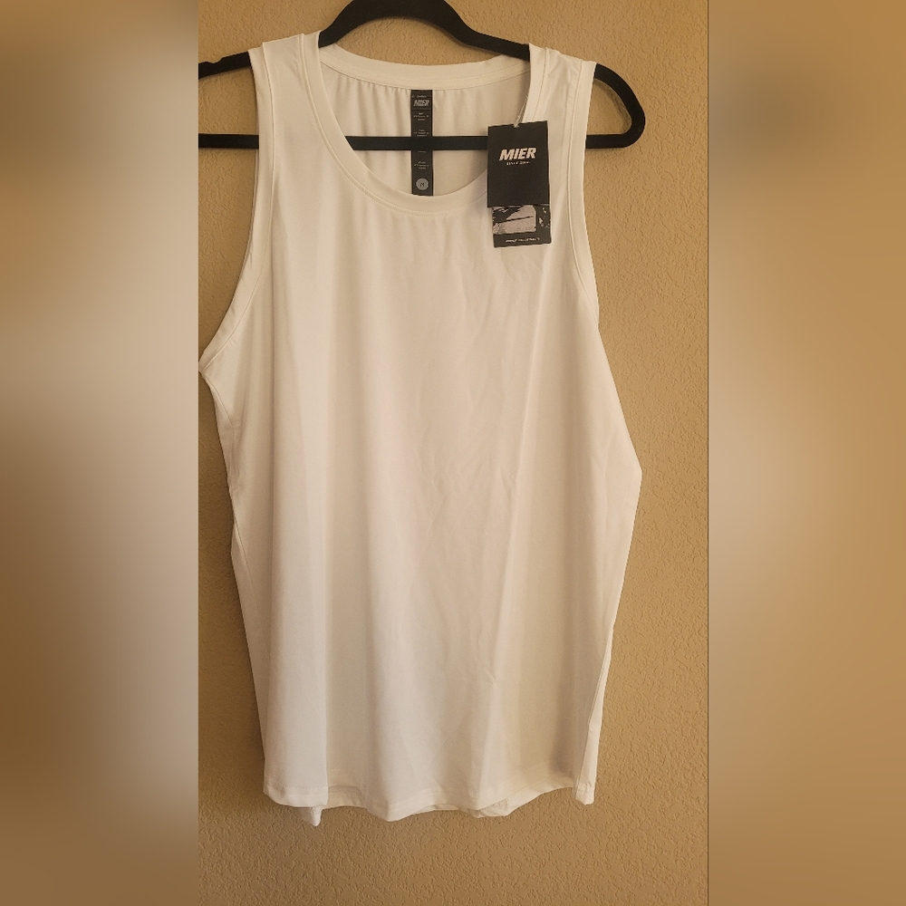 Mens White Tank Top M